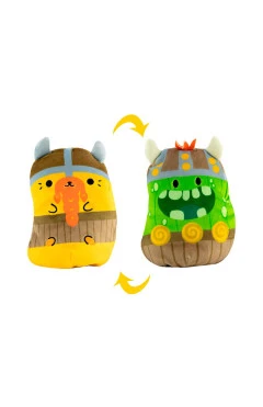Мягкая игрушка Cats Vs Pickles 2 в 1 – котик и огурчик викинги, арт. CVP2200-1