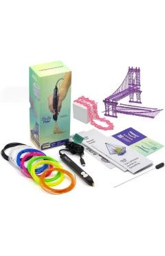 3D-ручка 3Doodler Flow для проф. використання – синя (8 стрижнів, аксесуари), арт. FLOW-INTL