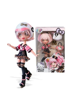 Игровой набор 4SF MANGA DOLLS Hello Kitty Золотая Роллер Дива с аксессуарами, арт. HKTF1000