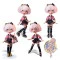 Ігровий набір 4SF MANGA DOLLS Hello Kitty золота роллер дива з аксесуарами, арт. HKTF1000