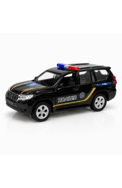 Автомодель – TOYOTA PRADO поліція (чорний), арт. KM260416P