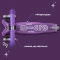 Самокат MICRO Mini Deluxe Fairy Glitter LED пурпурный 3 колеса до 50 кг свет, арт. MMD207