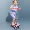 Самокат MICRO Mini Deluxe Glow LED морозний рожевий до 50 кг 3 колеса світло, арт. MMD217