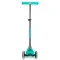 Самокат MICRO Maxi Deluxe Glow LED желейний зелений до 50 кг 3 колеса світло, арт. MMD365