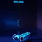 Самокат MICRO Maxi Deluxe Glow LED синій кристал до 50 кг 3 колеса світло, арт. MMD366
