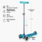 Самокат MICRO Maxi Deluxe Glow LED синій кристал до 50 кг 3 колеса світло, арт. MMD366