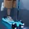 Самокат MICRO Maxi Deluxe Glow LED синій кристал до 50 кг 3 колеса світло, арт. MMD366