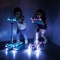Самокат MICRO Maxi Deluxe Glow led сяюче-пурпуровий до 50 кг 3 колеса світло, арт. MMD367