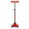 Самокат MICRO Maxi Deluxe Glow LED Plus червона аура до 50 кг 3 колеса світло, арт. MMD379