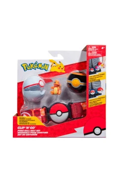 Игровой набор POKEMON W14 пояс с покеболами и фигуркой Чармандер, арт. PKW3163