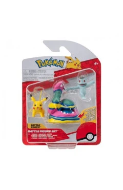 Набір ігрових фігурок POKEMON W19 - мачоп, пикачу, алола мак, арт. PKW3597