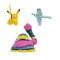 Набор игровых фигурок POKEMON W19 - мачоп, пикачу, алола мак, арт. PKW3597