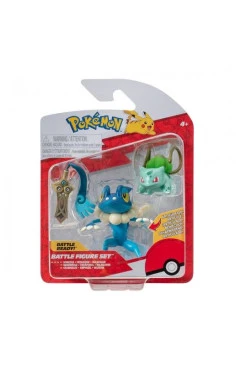 Набір ігрових фігурок POKEMON W19 - хонедж, бульбазавр, фрогадир, арт. PKW3599