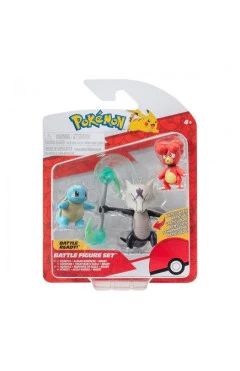 Набір ігрових фігурок POKEMON W19 - магбі, сквіртл, алола маровак, арт. PKW3600