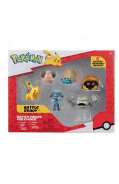 Набор фигурок Pokemon W7 Пикачу Клеффа Риолу Геодуд Оманайт Кабуто, арт. PKW3613