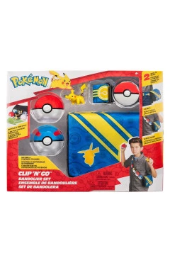 Игровой набор Pokemon W5 – снаряжение тренера Пикачу, 2 покебола, пояс, фигурка, сумка, арт. PKW3649