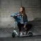 Самокат MICRO Speed Deluxe складной зеленый до 100 кг 2 колеса, арт. SA0211