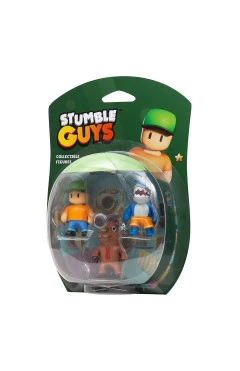 Набір колекцій. фігурок STUMBLE GUYS - МЕГАЛОДОН, МІСТЕР СТАМБЛ, КАПІБАРУ (3 фігурки, 6 cm)