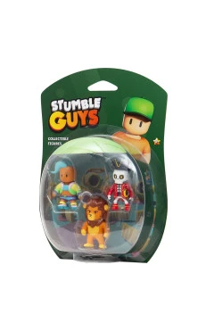 Набір фігурок Stumble Guys Велоцит, Леонід, Капітан Нохарт 3 шт 6 см, арт. SG2020-2