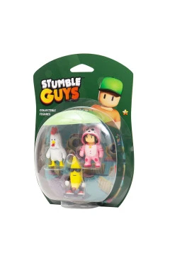 Набір колекц. фігурок STUMBLE GUYS - ципля, банан, мяумер (3 фігурки, 6 cm), арт. SG2020-6