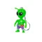 Коллекционная фигурка STUMBLE GUYS - пришелец (с кольцом), арт. SG8010-5