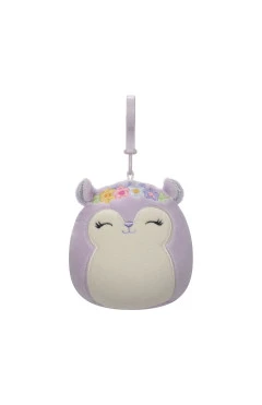 Мягкая игрушка на клипсе SQUISHMALLOWS - белка сидни (9 cm), арт. SQCP00180