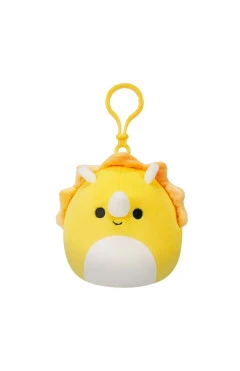 М’яка іграшка на кліпсі SQUISHMALLOWS – трицератопс (9 cm), арт. SQCP00216
