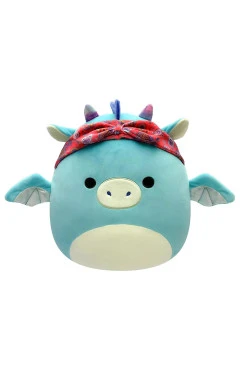 М’яка іграшка SQUISHMALLOWS – дракон у бандані (19 cm), арт. SQCR04125