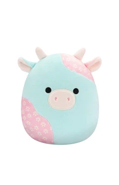 Мягкая игрушка SQUISHMALLOWS - мятная пастельная коровка (19 cm), арт. SQER01209