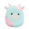 Мягкая игрушка SQUISHMALLOWS - мятная пастельная коровка (19 cm), арт. SQER01209