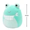 Мягкая игрушка SQUISHMALLOWS - жаба новые (19 cm), арт. SQER01230