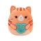 Мягкая игрушка SQUISHMALLOWS – КОШЕЧКА ДЖИДЖИ (19 cm), унисекс, sqva00836