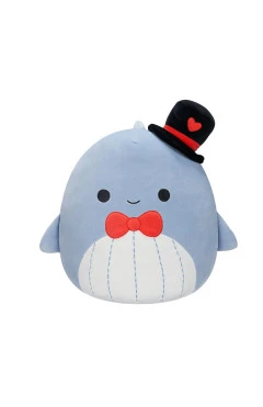 М’яка іграшка SQUISHMALLOWS – синій кит Самір (19 cm), арт. SQVA00838