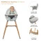 Стульчик для кормления 2 в 1 Kinderkraft Fini 2 grey (KHFINI02GRY0000), арт. 301173