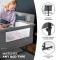 Приставная кроватка-люлька Kinderkraft Neste Grow Grey Melange (KCNEGR00GRY0000),  код товара: 301192
