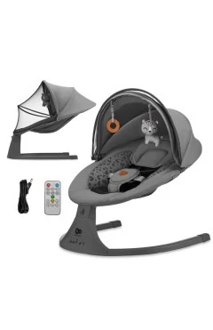 Кресло-качалка Kinderkraft Lumi 2 dark grey, арт. 301144