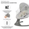 Кресло-качалка Kinderkraft Lumi 2 light grey (KBLUMI02LGR0000), арт. 301145