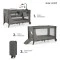 Ліжко-манеж з пеленатором Kinderkraft Joy 2 dark grey (KLJOY02DGR000AC), арт. 301167