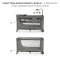 Ліжко-манеж з пеленатором Kinderkraft Joy 2 dark grey (KLJOY02DGR000AC), арт. 301167