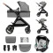 Универсальная коляска 3 в 1 Kinderkraft Esme moonlight grey, арт. 00-00305287