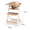Стульчик для кормления Kinderkraft Enock gray wood, арт. 300014