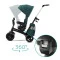 Трьохколісний велосипед Kinderkraft Easytwist midnight green, арт. 220116