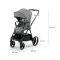 Универсальная коляска 2 в 1 Kinderkraft Nea platinum grey, арт. 301032