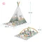 Розвиваючий килимок-палатка 3 в 1 kinderkraft little gardener, арт. 300708