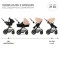 Універсальна коляска 3 в 1 Kinderkraft Moov 2 Air sand beige, арт. 00-00305289