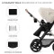 Універсальна коляска 3 в 1 Kinderkraft Moov 2 moonlight gray (KSMOOV02GRYEV00), арт. 301190