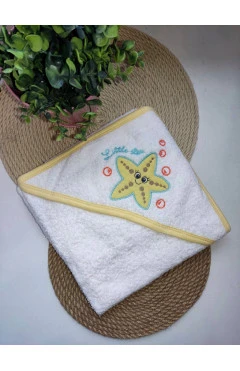 Рушник махровий після купання для хлопчика ,Блакитний* ,100 %бавовна ,Ramel