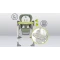 Стільчик для годування з функцією гойдалки Lionelo LAURICE green olive