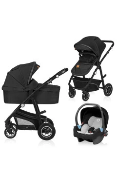 Коляска 3 в 1 Lionelo BIANKA 3IN1 black onyx