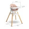 Стульчик для кормления Caretero Bravo Pink,  код товара: TERO-7592